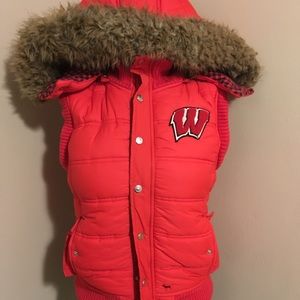 Pink Wisconsin Badgers Vest